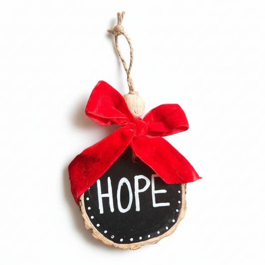 Hope Rustic Wood Slice