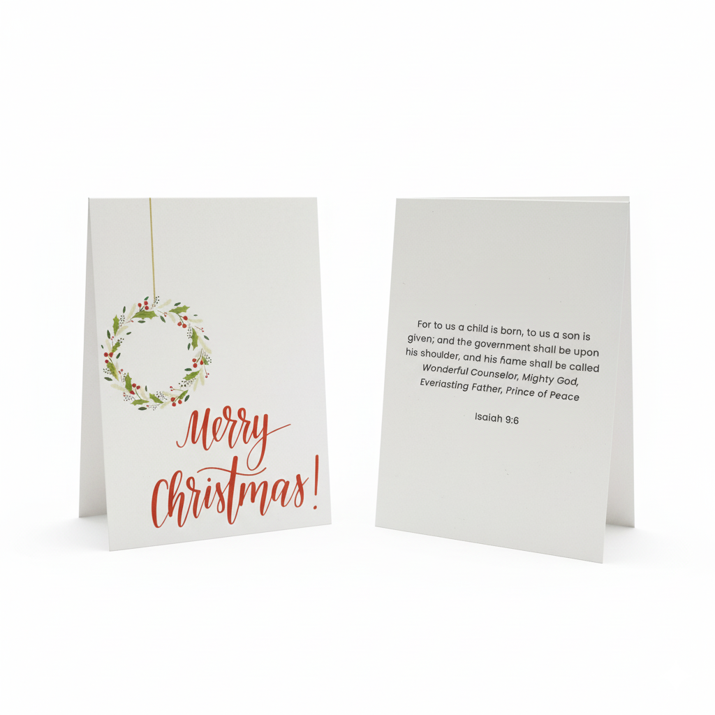 Merry Christmas Red Greeting Card