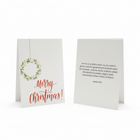 Merry Christmas Red Greeting Card