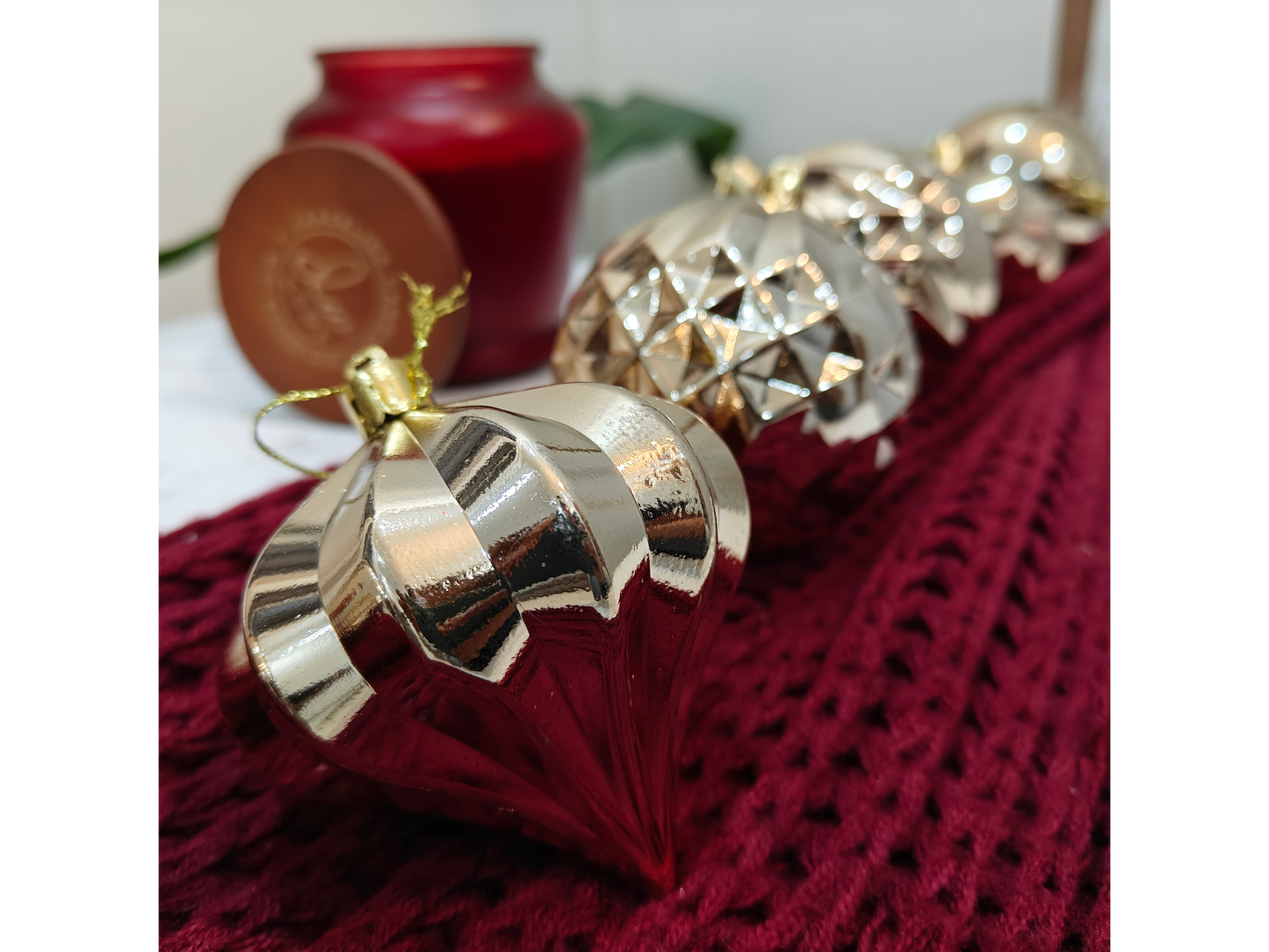 Champagne Christmas Ornaments
