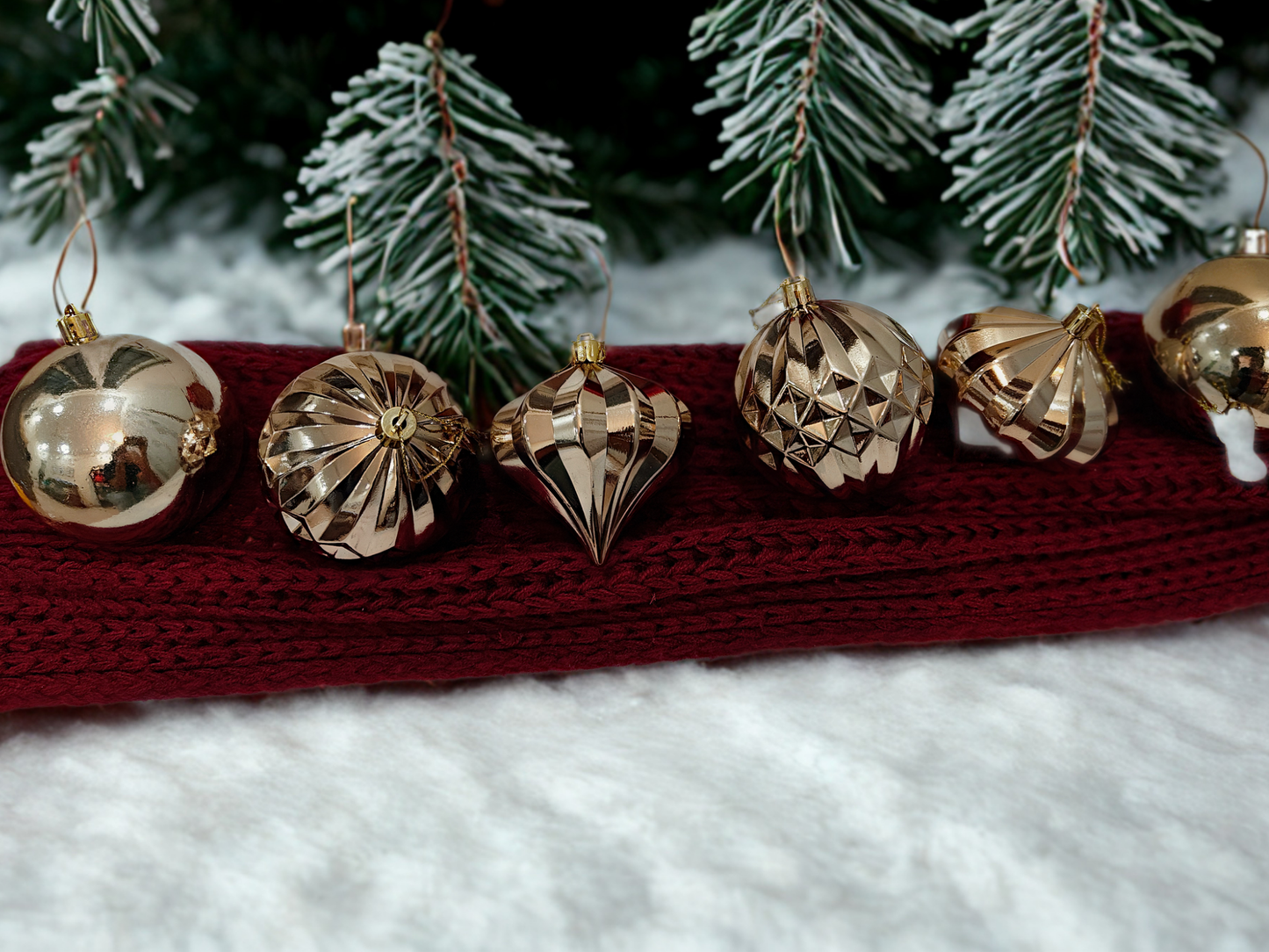 Champagne Christmas Ornaments