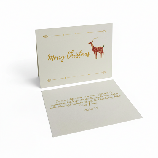 Gold Christmas Greeting Card