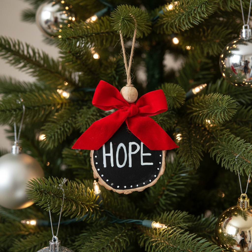 Hope Rustic Wood Slice