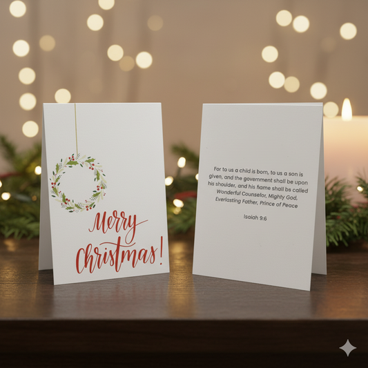 Merry Christmas Red Greeting Card